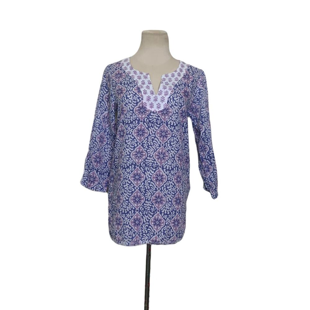 Rikshaw Design 3/4 sleeves multicolor tunic size XS